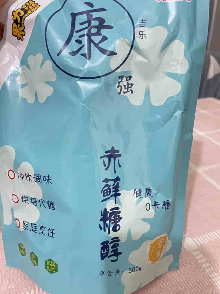 果力滋赤藓糖醇0卡糖零卡糖0脂肪代替木糖醇无糖甜味剂烹饪冲饮500g 赤藓糖醇500g*1袋怎么样，好用吗，口碑，心得，评价，试用报告,第3张