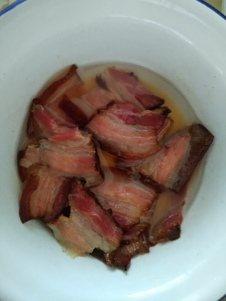 昇仙村 烟熏肉五花肉后腿肉腊肉400g 咸肉四川特产腊味香肠腊肠猪肉 浅黄色 五花怎么样，好用吗，口碑，心得，评价，试用报告,第4张