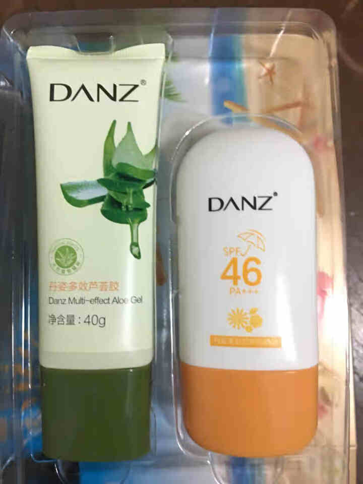 丹姿防晒霜修护防晒露芦荟胶套装SPF46PA+++隔离防水防汗全身男女防晒喷雾霜面部隔离二合一补水 防晒露30g+芦荟胶40g怎么样，好用吗，口碑，心得，评价，,第3张