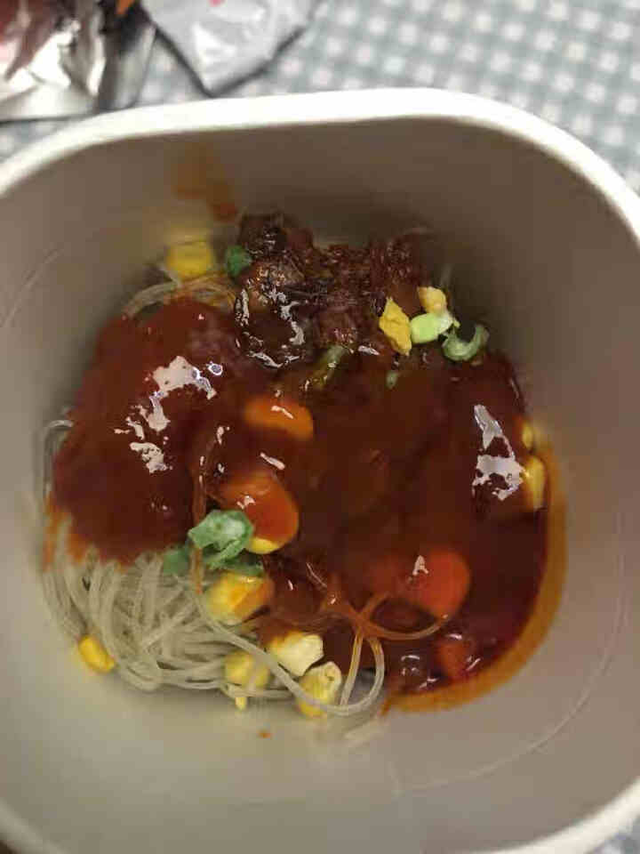 海底捞 酸辣粉冲泡即食粉丝懒人户外网红学生宿舍早餐杯装即食方便粉丝 番茄牛肉粉119g怎么样，好用吗，口碑，心得，评价，试用报告,第3张