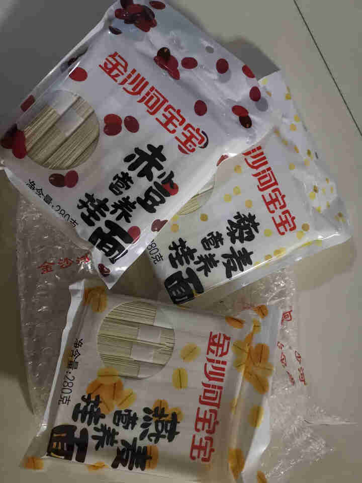 金沙河杂粮挂面 无盐面条 赤小豆藜麦燕麦挂面280g*3怎么样，好用吗，口碑，心得，评价，试用报告,第2张