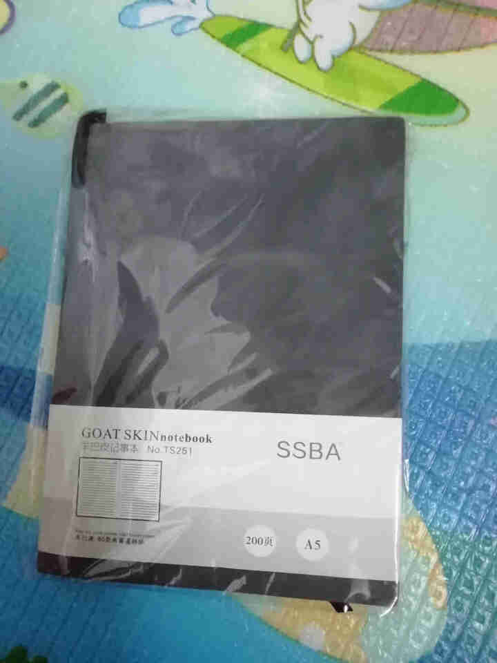 SSBA 笔记本子文具加厚本子工作a5商务会议记录本软皮简约日记本办公记事本可定制可印logo CB羊巴皮浅灰色(100张)怎么样，好用吗，口碑，心得，评价，试,第2张