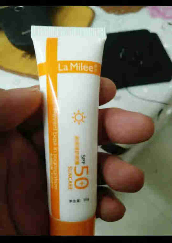 LaMilee莱玫 防晒霜女男30g保湿SPF50+ 长效持久 隔离紫外线 户外军训防晒霜 橙色怎么样，好用吗，口碑，心得，评价，试用报告,第2张