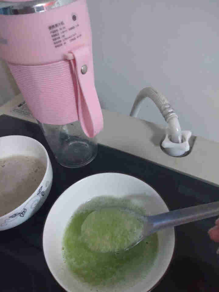 榨汁机迷你便携式多功能家用婴儿辅食料理机果汁机搅拌机 樱花粉怎么样，好用吗，口碑，心得，评价，试用报告,第4张