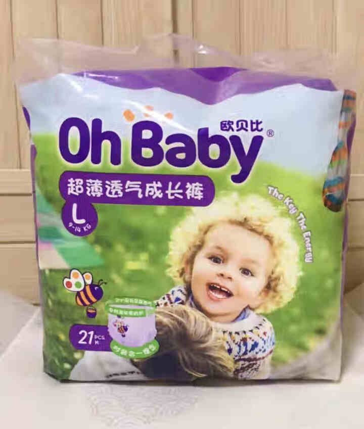 欧贝比（OHBABY）超薄透气婴儿纸尿裤试用装尿不湿 L码4片装怎么样，好用吗，口碑，心得，评价，试用报告,第2张