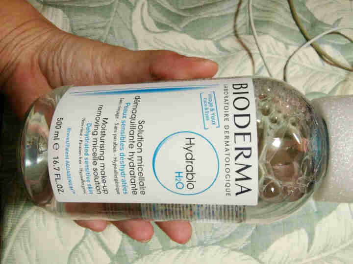 法国贝德玛（BIODERMA）润妍水润保湿洁肤液500ml （卸妆水 深层清洁 蓝水 补水焕肤 干皮 眼唇 原装进口）怎么样，好用吗，口碑，心得，评价，试用报告,第3张