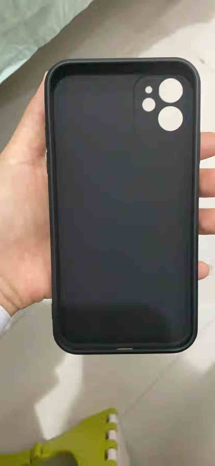 汉牌 苹果11/11Pro手机壳iPhone 11 pro保护套魔方液态硅胶新升级全包防摔直边软壳 经典黑,第2张