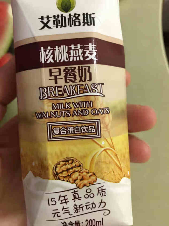 忠厚乳业 艾勒格斯核桃燕麦早餐奶200ml*12盒 整箱牛奶乳饮怎么样，好用吗，口碑，心得，评价，试用报告,第2张