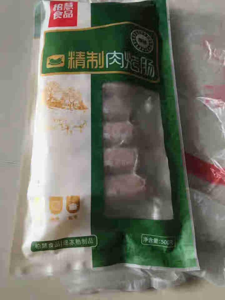 柏慧食品 火山石精制肉烤肠（原味）500g/袋 纯肉 热狗肠 早餐肠 地道肠怎么样，好用吗，口碑，心得，评价，试用报告,第2张