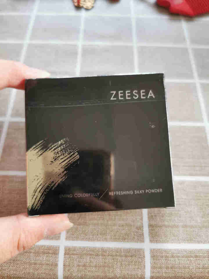 ZEESEA 滋色蜜粉饼 控油遮瑕定妆粉散粉 姿色干粉饼持久保湿底妆粉底高光修容晚安气垫不脱妆 象牙白,第2张