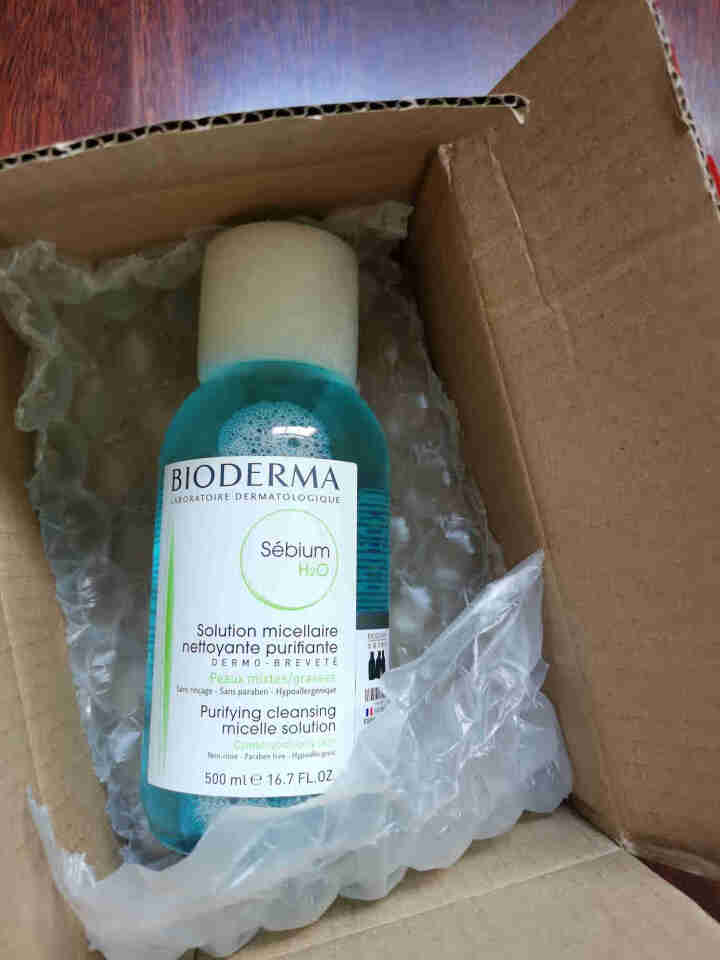 法国贝德玛（BIODERMA）净妍控油洁肤液500ml（卸妆水 深层清洁 绿水 控油补水 改善毛孔痘痘 原装进口）怎么样，好用吗，口碑，心得，评价，试用报告,第2张