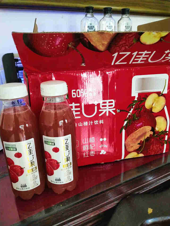 亿佳果园 亿佳U果复合山楂果汁饮料益生菌发酵整箱家庭装380ml*15塑料瓶 山楂汁 380mL×15瓶怎么样，好用吗，口碑，心得，评价，试用报告,第2张