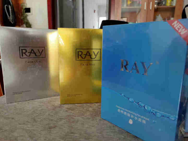 RAY面膜官方中文版 金色+银色+蓝色 30片/3盒 深层补水 水润保湿 紧致滋养 RAY品牌直供 金色1盒+银色1盒+蓝色1盒怎么样，好用吗，口碑，心得，评价,第4张