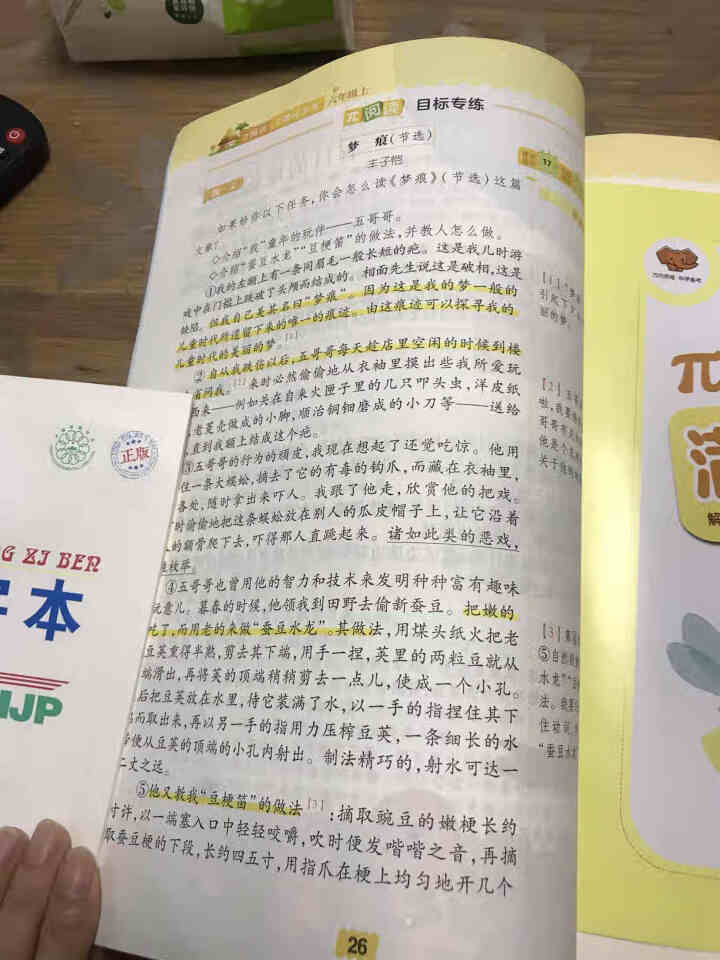 2020秋π阅读主题同步练小学语文阅读理解专项训练每日一练答案详解 六年级 语文 上怎么样，好用吗，口碑，心得，评价，试用报告,第4张