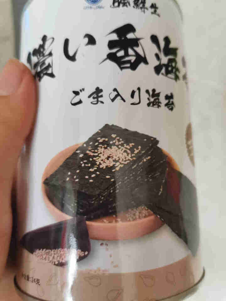 脍鲜生 海苔夹心脆休闲食品宝零食孕妇食品 芝麻口味罐装怎么样，好用吗，口碑，心得，评价，试用报告,第2张