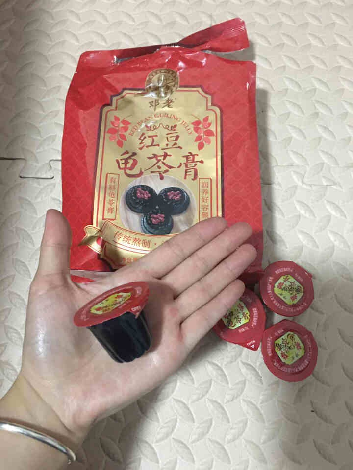 邓老红豆龟苓膏梧州儿童零食即食小果冻300g/袋 红豆蜂蜜怎么样，好用吗，口碑，心得，评价，试用报告,第4张