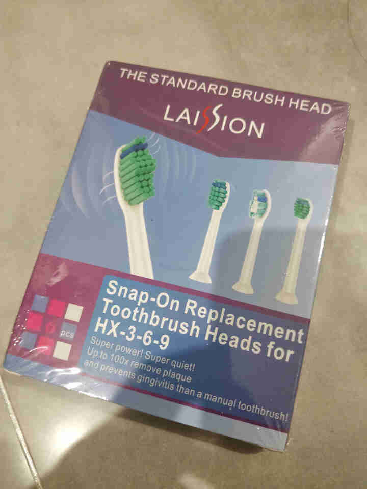 适配飞利浦电动牙刷头hx6250替换刷头6100/6530/6730/3260a/3226/6720 标准型6支装怎么样，好用吗，口碑，心得，评价，试用报告,第2张