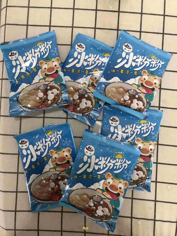 椒吱冰粉粉40g*6袋原味糍粑白凉粉刨冰果冻粉配料组合商用冰粉原料【赠液体红糖】 冰粉粉40g*6袋怎么样，好用吗，口碑，心得，评价，试用报告,第2张