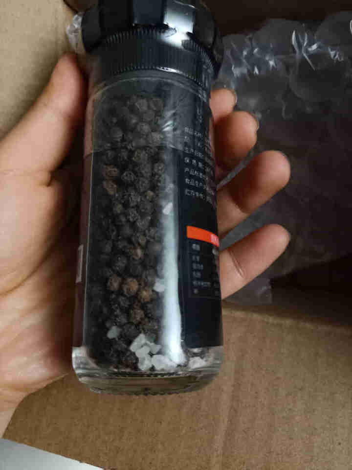 姜老大海盐黑胡椒粒70g 研磨瓶装西餐牛排意面调味撒料怎么样，好用吗，口碑，心得，评价，试用报告,第4张