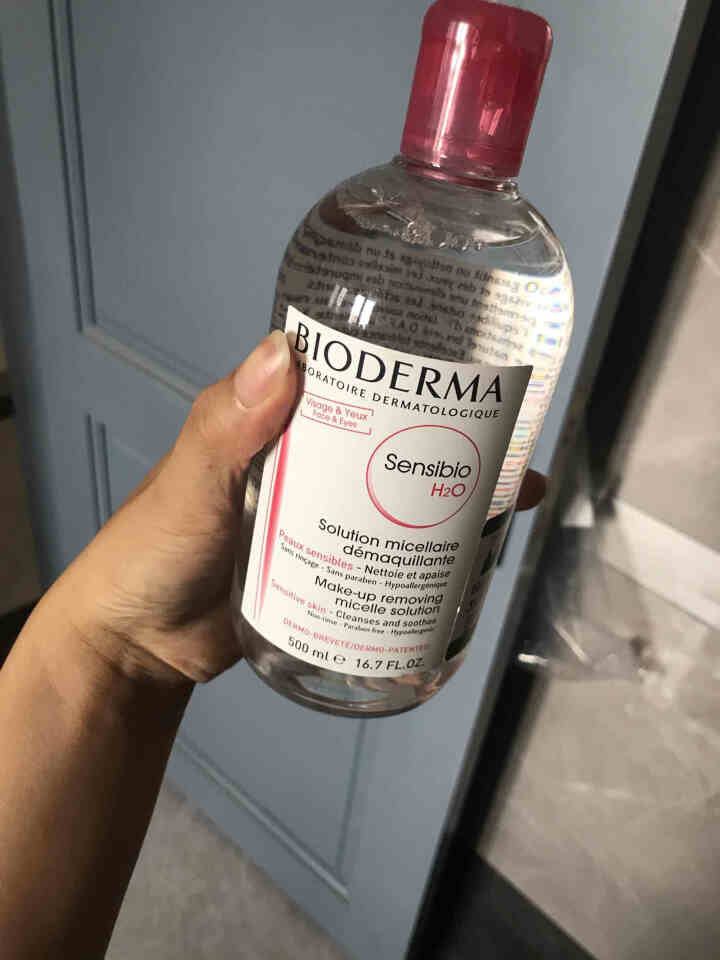 法国贝德玛（BIODERMA）舒妍多效洁肤液500ml （卸妆水 深层清洁 粉水 舒缓保湿 敏感肌 眼唇 原装进口）怎么样，好用吗，口碑，心得，评价，试用报告,第3张