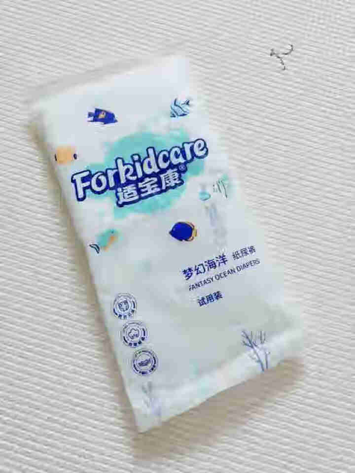 适宝康·Forkidcare 梦幻海洋纸尿裤试用装L码*4片 适合9,第2张