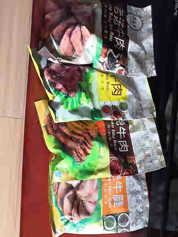 月盛斋 酱牛肉卤牛肉熟食 传统北京清真老字号熟牛肉即食真空 特产零食小吃200g*4包 中华老字号 【清香牛肉+老汤牛肉+红烧牛肉+红烧牛腱】怎么样，好用吗，口,第2张