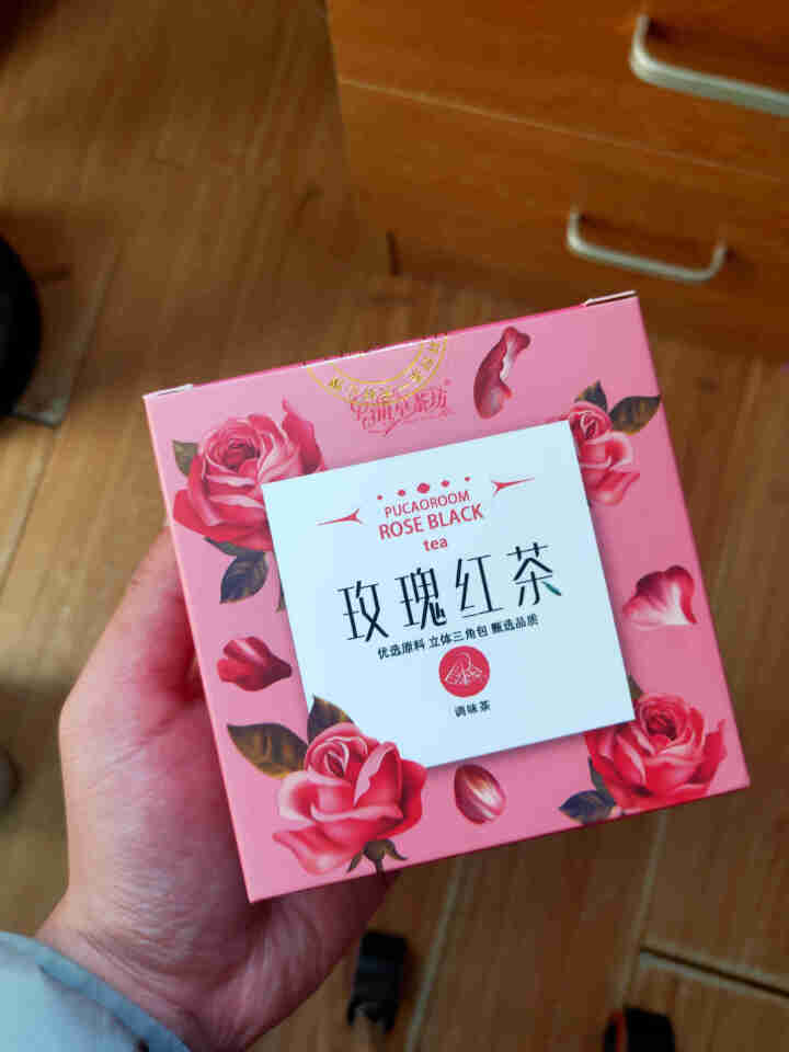 蒲草茶坊玫瑰红茶女人养颜玫瑰味花茶三角茶袋盒装花草茶30g 一袋装（3g*10袋）怎么样，好用吗，口碑，心得，评价，试用报告,第2张