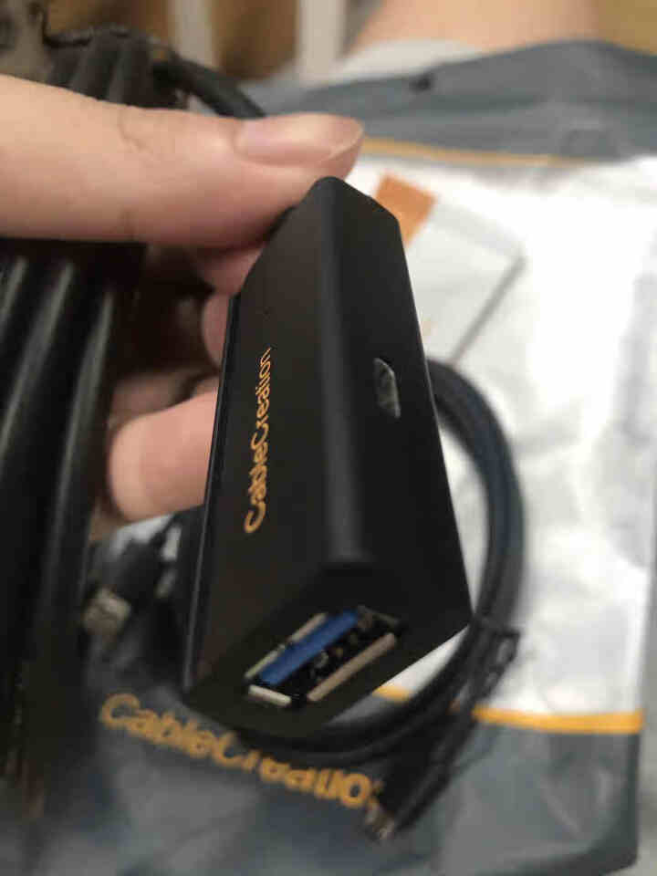 CABLE CREATION USB3.0延长线公对母数据线 带信号放大器 VR无线网卡打印机加长线 USB3.0信号放大器/带供电口 5米怎么样，好用吗，口碑,第4张