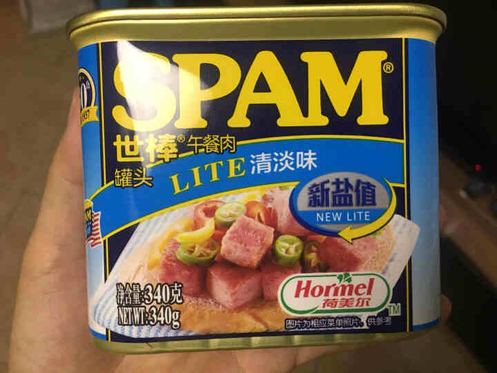 世棒（SPAM）午餐肉罐头清淡口味340g 开罐即食早餐三明治火锅烧烤麻辣香锅泡面搭档怎么样，好用吗，口碑，心得，评价，试用报告,第2张