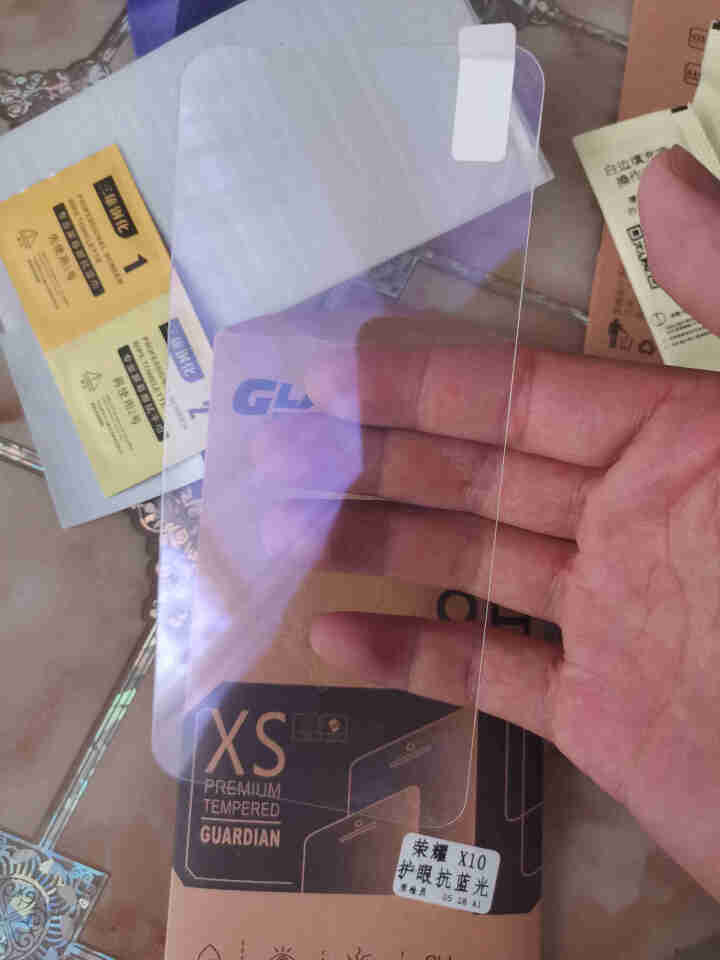 【2片装】惠舟 华为荣耀X10钢化膜护眼抗蓝光绿光5G全屏覆盖防窥高清水凝防爆手机贴膜 【荣耀X10】全透明升级抗蓝光*2片装怎么样，好用吗，口碑，心得，评价，,第3张