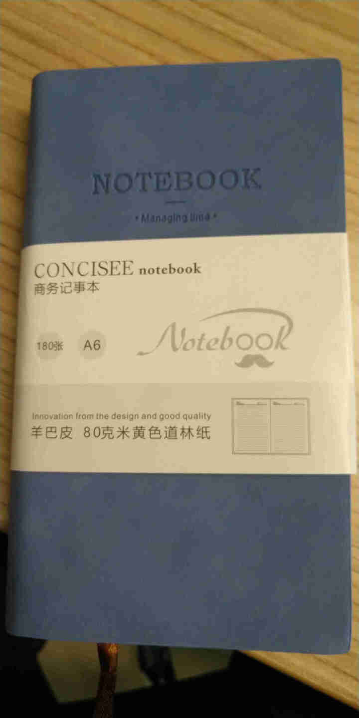 佐澜哲 笔记本子a6加厚360页小巧便携随身口袋本记事本小本子日记本单词本学生文具办公用品定制 蓝色 A6怎么样，好用吗，口碑，心得，评价，试用报告,第2张