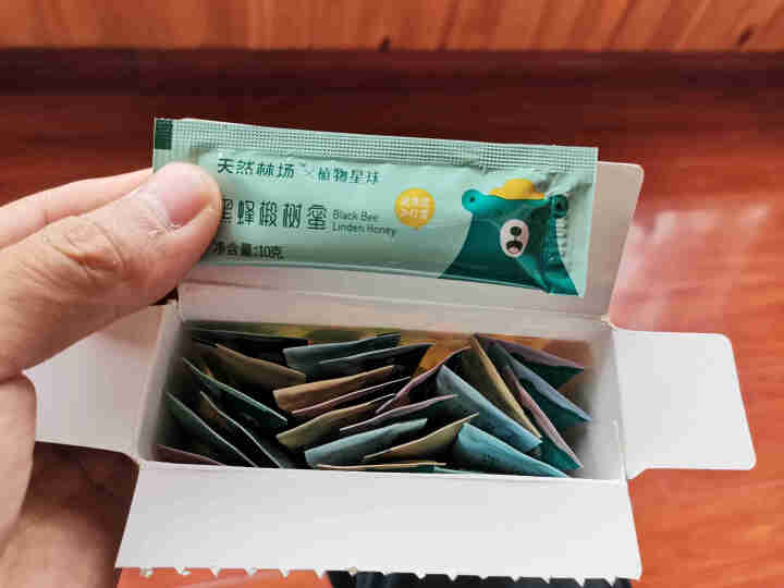 森林家园 椴树蜂蜜 10g*24条便携袋装 纯正东北黑锋椴树雪蜜 天然成熟蜂蜜 10g*24条/盒怎么样，好用吗，口碑，心得，评价，试用报告,第3张