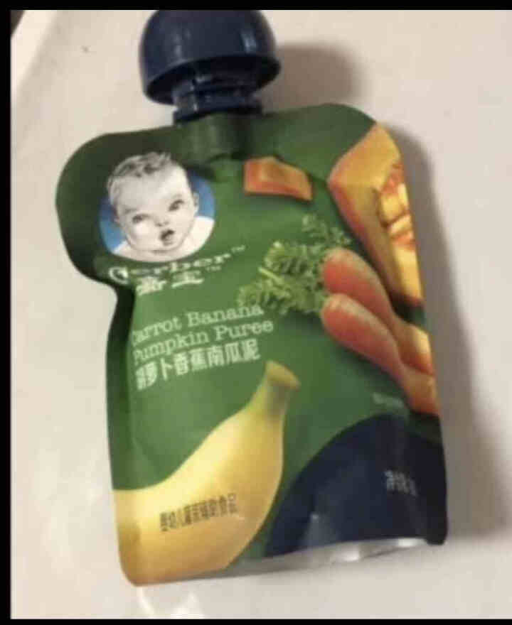 嘉宝(Gerber)果泥婴儿辅食 进口宝宝零食 胡萝卜香蕉南瓜90g怎么样，好用吗，口碑，心得，评价，试用报告,第2张