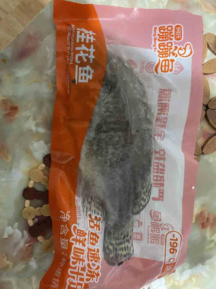 何氏蹦蹦鱼开肚桂花鱼约350g±50g*1条 去腮去鳞去内脏 鲜活现杀液氮速冻无腥新鲜清蒸红烧 桂花鱼*1条怎么样，好用吗，口碑，心得，评价，试用报告,第3张