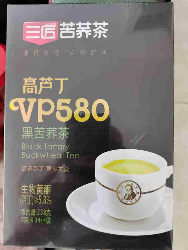 【第二件0元】三匠苦荞茶 三匠黑苦荞茶高芦丁VP580 238克 苦荞茶 麦香味 旗舰店怎么样，好用吗，口碑，心得，评价，试用报告,第3张