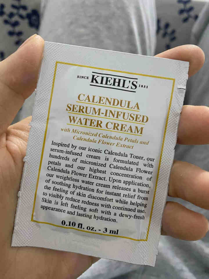 科颜氏（Kiehl's）金盏花植萃爽肤水 补水保湿 调节水油平衡 爽控油收缩毛孔补水护肤品套装男女款 金盏花精华水活霜3ml怎么样，好用吗，口碑，心得，评价，试,第2张