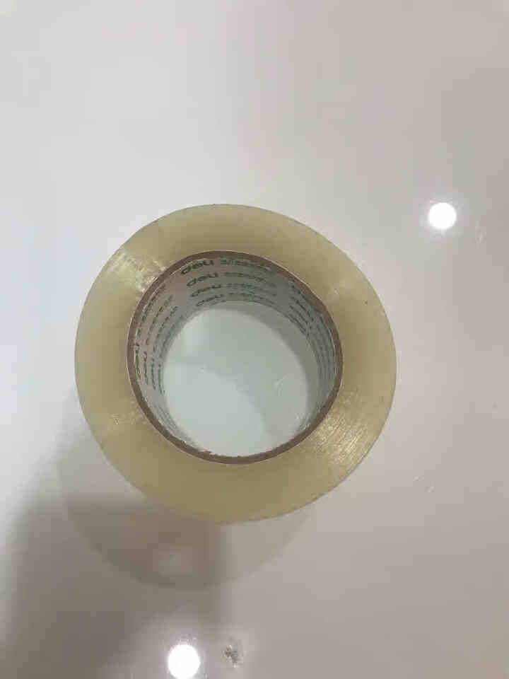 得力（deli） 封箱胶带胶条打包宽胶带透明米黄封箱胶带办公文具 60mm*150y 单卷 30334怎么样，好用吗，口碑，心得，评价，试用报告,第2张