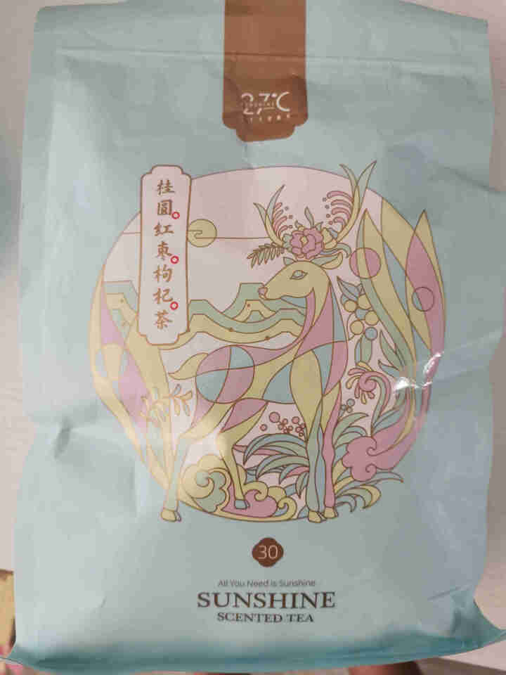 二十七度阳光 桂圆红枣枸杞茶360g 泡水喝的花茶组合袋泡果茶 12g*30包怎么样，好用吗，口碑，心得，评价，试用报告,第2张