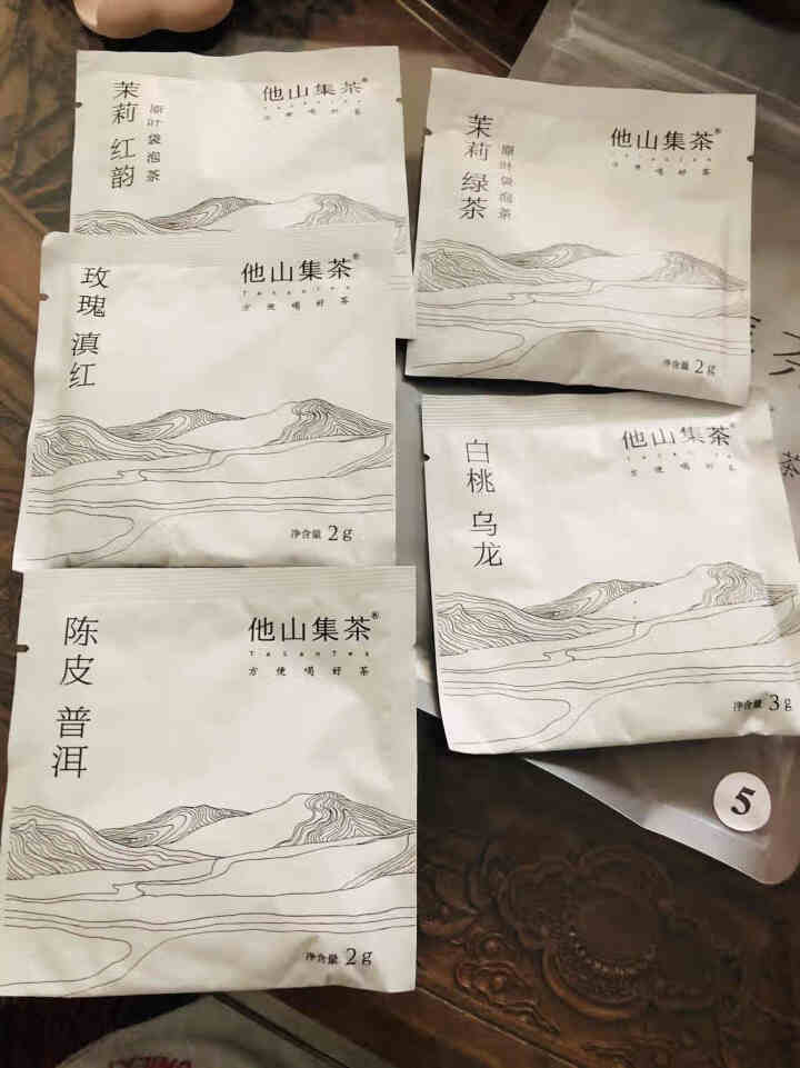 他山集茶 绿茶红茶普洱茶乌龙茶5种口味组合装原叶袋泡茶怎么样，好用吗，口碑，心得，评价，试用报告,第3张