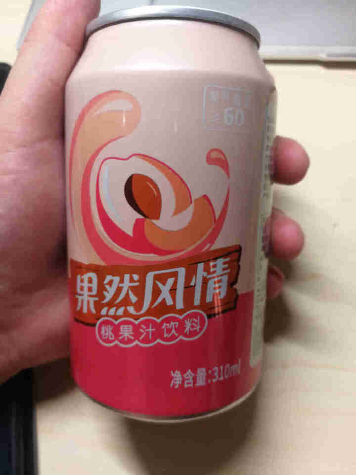 果然风情果汁饮料桃汁果味饮品听装新品听装310ml*20罐桃果汁饮品果饮 310ml*1怎么样，好用吗，口碑，心得，评价，试用报告,第2张