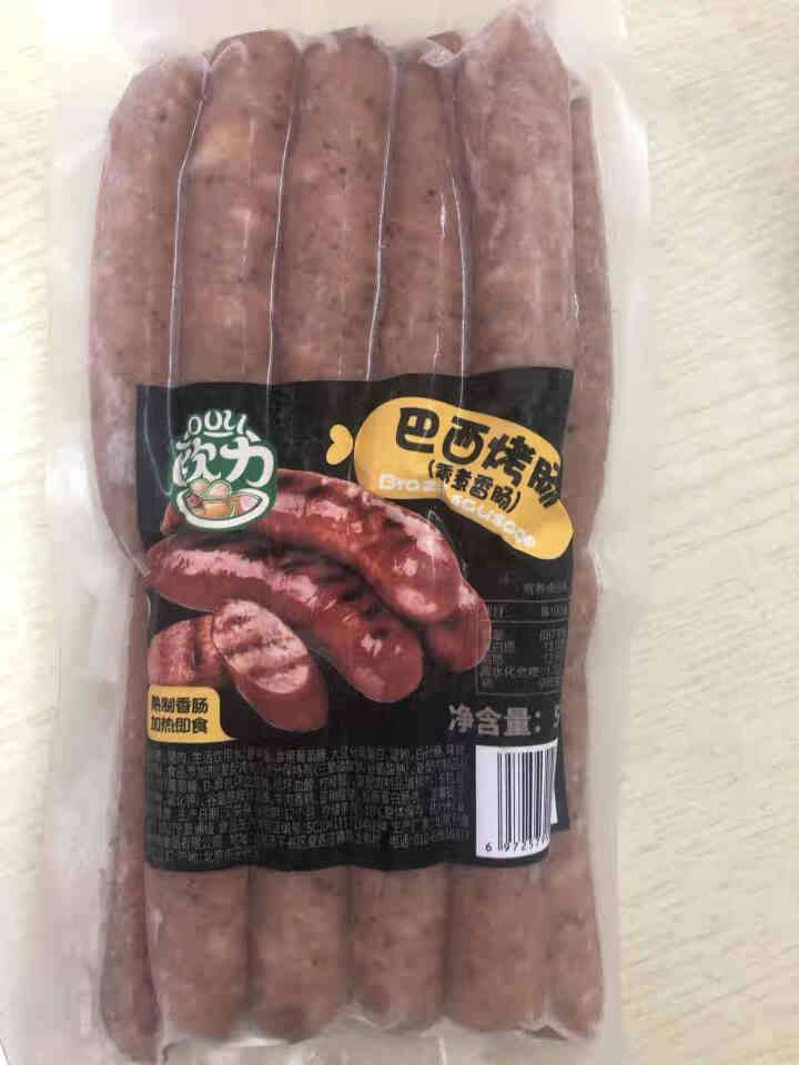 欧力 巴西烤肠500g 火山石纯肉烤肠  台湾烤肠  早餐食材 三明治手抓饼 披萨火锅烧烤食材怎么样，好用吗，口碑，心得，评价，试用报告,第4张