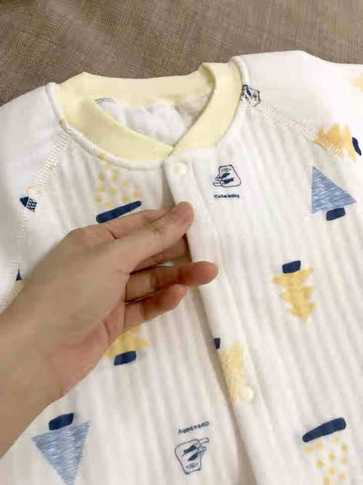 wuawua婴儿衣服秋冬保暖加厚棉服连体衣3,第4张