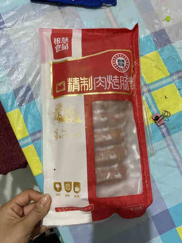 柏慧食品 火山石精制肉烤肠（麻辣味）500g/袋 纯肉 热狗肠 早餐肠 地道肠怎么样，好用吗，口碑，心得，评价，试用报告,第2张