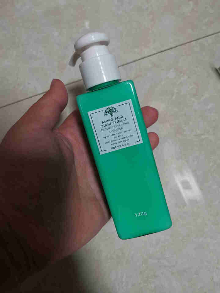 霓欧蜜氨基酸植萃精华洗面奶120g深层清洁控油细腻不紧绷温和洁面乳按压头泡沫怎么样，好用吗，口碑，心得，评价，试用报告,第2张