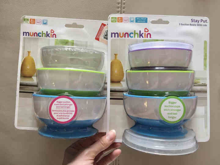 满趣健munchkin 麦肯齐儿童防摔吸盘碗 儿童餐具 婴儿辅食碗3个装21130怎么样，好用吗，口碑，心得，评价，试用报告,第2张