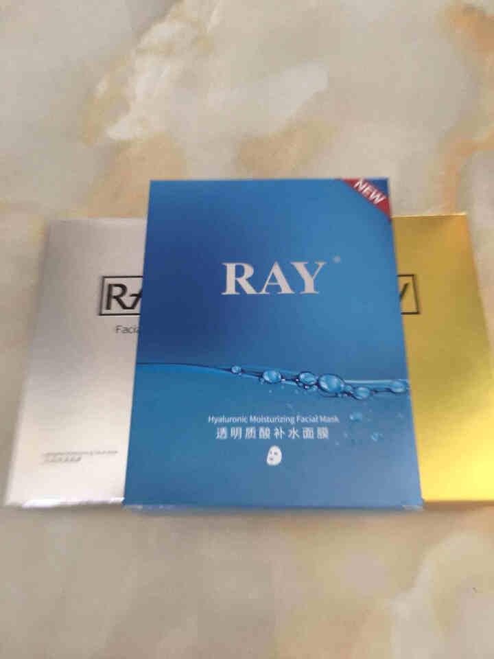 RAY面膜官方中文版 金色+银色+蓝色 30片/3盒 深层补水 水润保湿 紧致滋养 RAY品牌直供 金色1盒+银色1盒+蓝色1盒怎么样，好用吗，口碑，心得，评价,第2张