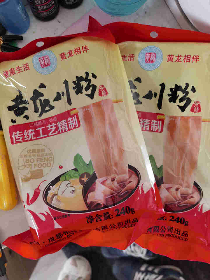 黄龙火锅川粉240g红薯粉条宽粉红薯宽粉条苕粉夜宵食品麻辣烫冒菜食材底料宽粉条火锅食材红薯手工鲜粉条 火锅川粉240gx2袋怎么样，好用吗，口碑，心得，评价，试,第3张