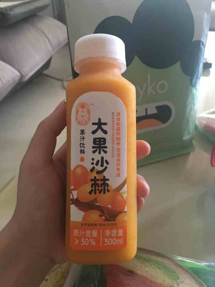 新疆特产初新大果沙棘 果汁饮料 礼盒整箱装饮品 沙棘汁 300ml*1瓶怎么样，好用吗，口碑，心得，评价，试用报告,第2张