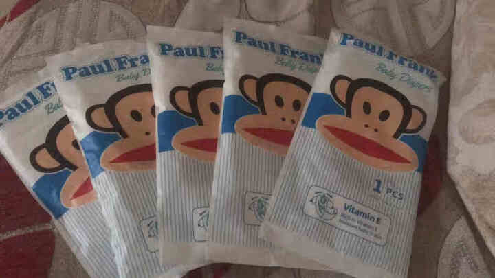 大嘴猴（Paul Frank）维E魔法裤婴儿拉拉裤男女宝宝通用尿不湿试用装 纸尿裤M码5片怎么样，好用吗，口碑，心得，评价，试用报告,第2张