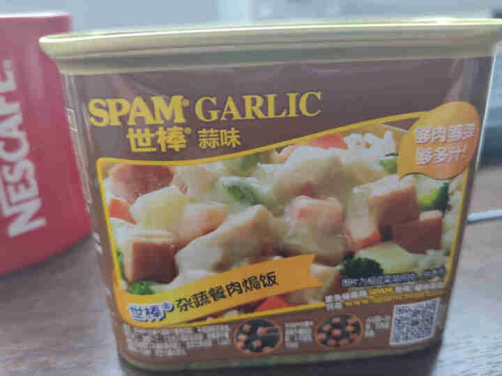 世棒（SPAM）午餐肉罐头蒜香口味340g 开罐即食早餐三明治火锅烧烤麻辣香锅泡面搭档怎么样，好用吗，口碑，心得，评价，试用报告,第2张